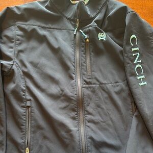 Cinch Black Softshell Jacket with Embroidery